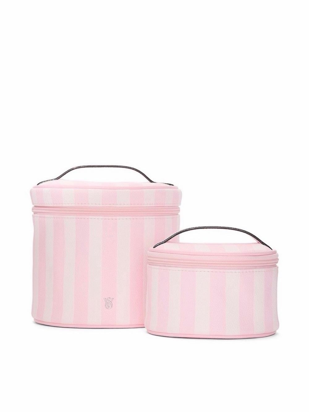 Pink Striped Cosmetic Train Case Set - Women Bags Victoria’s Secret